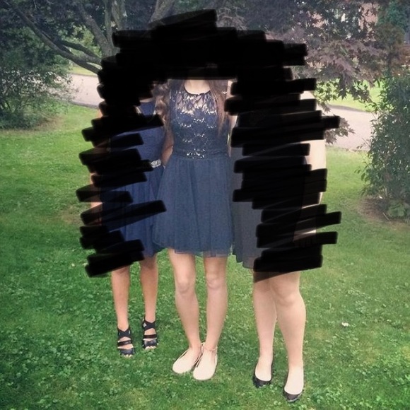 Blue Sequin Dress - Picture 4 of 8